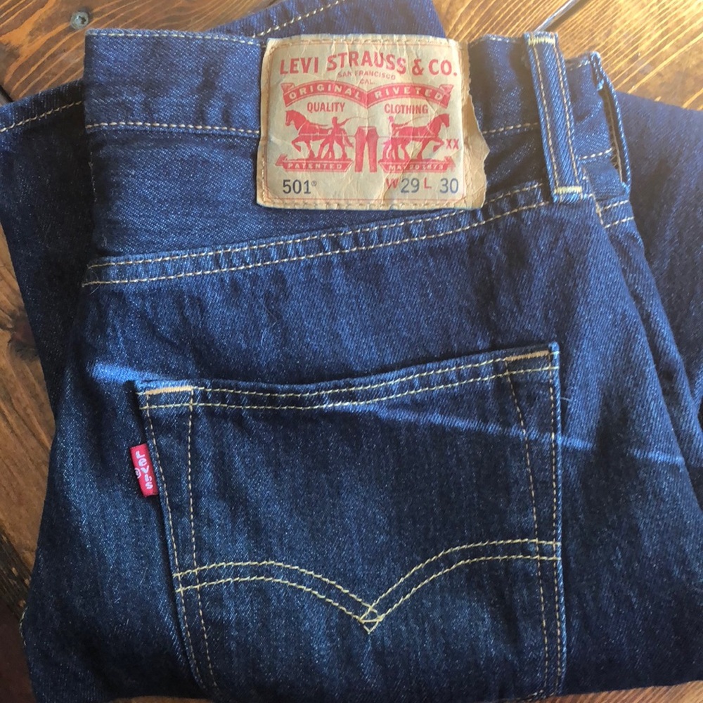 Levi’s 501 Dark Denim Jeans 29x30